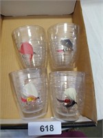 (4) Thermos Cups with fishing lure insert