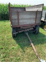~6'x10' wooden barge wagon on John Deere 953 gear