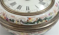 Jul Le Roy, verge fusee, silver-mounted porcelain