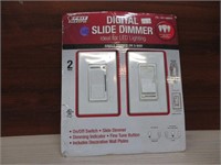 2 New Digital Slide Light Dimmer Switch
