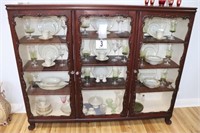 Antique China Cabinet (14" x 73" x 59") (Room 1)