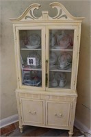 Vintage China Cabinet 14x33x72" (Cabinet Only)