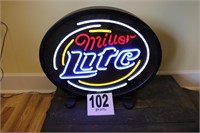 15x18" Miller Lite Light Up Sign (Works) (R3)