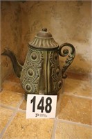 11" Tall Metal Tea Pot (R4)