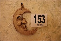 7" Tall Man in the Moon Pottery Wall Hanging (R4)