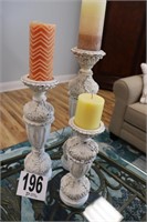 Set of (3) Candle Holders (12", 16", 19") (R5)