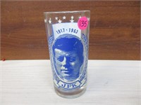 JFK Collectible Presidents Glass