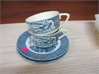 4 Pieces of Blue & White Dishes