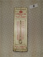 Standard Oil Petersburg, IN Metal Thermometer