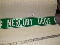 Mercury Drive Street Sign