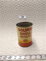 Shell Motor Oil Metal Can