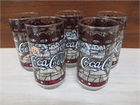 5 Enjoy Coca Cola Glasses
