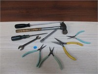 Tool Lot- Hammer, Wrench, Pliers + More