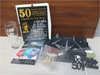 Large Lot of NEW 50th Birthday Party Supplies