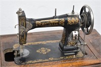 Antique Treadle White Rotary Sewing Machine &