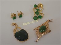 Jade and Gold Jewellery