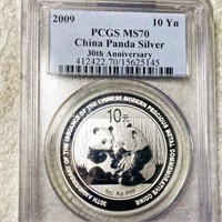 2009 Chinese Silver Panda PCGS - MS70