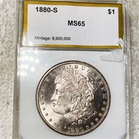 1880-S Morgan Silver Dollar PCI - MS65