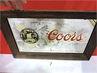 Coors Reverse Painted Mirror