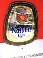 Natural Light Framed Reverse Painted Mirror