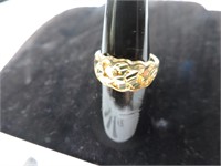 14K Yellow Gold Nugget Ring