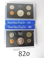 1969 and 1970 U.S. Proof Coin Sets