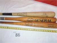 Vintage Baseball Bat Lot (3)