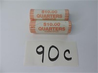 2 Rolls of 2001 U.S. Quarters