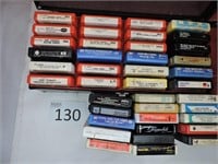 8 Track Tape Collection in Case