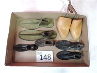 Cast Iron Shoe Mold & Shoe Keeper Lot