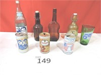 Vintage Bottle, Stein & Beer Can Lot
