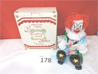 Vintage Amber Stone Porcelain Clown