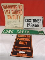 Vintage and New sign Lot