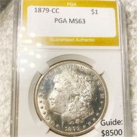 1879-CC Morgan Silver Dollar PGA - MS63