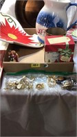 Platers, costume jewelry, sign, cups