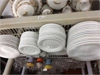 White dishes by Gibson