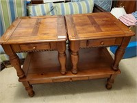 COFFEE TABLE, 2 END TABLES