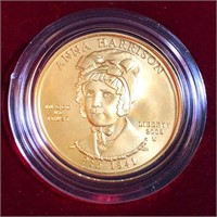 2009-W $10 Anna Harrison Gold Coin 1/2Oz UNC