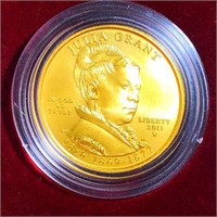 2011-W $10 Julia Grant Gold Coin 1/2Oz UNC