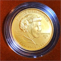 2015-W $10 Mamie Eisenhower Gold Coin 1/2Oz UNC