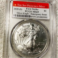 2020-S Emergency Issue Silver Eagle PCGS - MS69