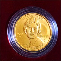 2012-W $10 Alice Paul Gold Coin 1/2Oz UNC