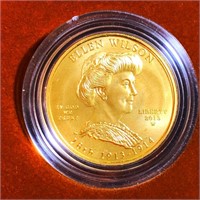 2013-W $10 Ellen Wilson Gold Coin 1/2Oz UNC