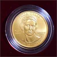 2009-W $10 Julia Tyler Gold Coin 1/2Oz UNC