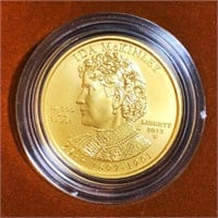 2013-W $10 Ida McKinley Gold Coin 1/2Oz UNC