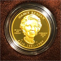 2016-W $10 Nancy Reagan Gold Coin 1/2Oz PR