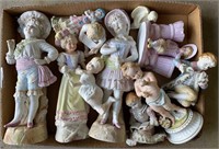 Bisque Figurines, Piano Babies and Vases
