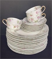 Twenty Pieces Floral Haviland China