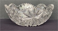 Heavily Carved Brilliant Cut Glass Bowl