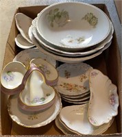 Misc. Porcelain and China Bowls Plates Bone Dish